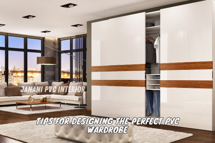 Transform Your Bedroom with PVC Wardrobe Solutions 2 Sophisticated and spacious PVC wardrobe designed by Janani PVC Interior in Bengaluru, featuring modern white and wood finishes, ideal for enhancing urban homes with practical and stylish storage solutions.