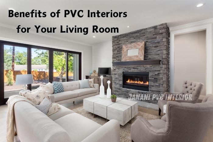 Change Your Space with PVC Living Room Ideas 1 Stylishly designed living room by Janani PVC Interior in Bengaluru, showcasing PVC wall panels and contemporary decor.
Features a modern fireplace, soft-toned furniture, and ample natural lighting for a cozy yet sophisticated look.
Ideal for homeowners seeking durable and elegant PVC interiors to elevate their living space