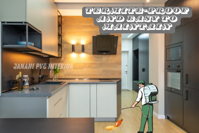 Durability Meets Style: Advantages of PVC Modular Kitchens 1 Janani PVC Interior in Bengaluru offers termite-proof and easy-to-maintain PVC modular kitchens.
Durable, stylish designs ensure a long-lasting and hassle-free kitchen experience.
Upgrade your kitchen with high-quality PVC interiors tailored to your needs