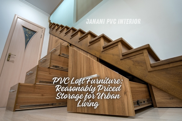 Blog 1 Janani PVC Interior in Bengaluru blends utility with a sleek wood-textured PVC finish
