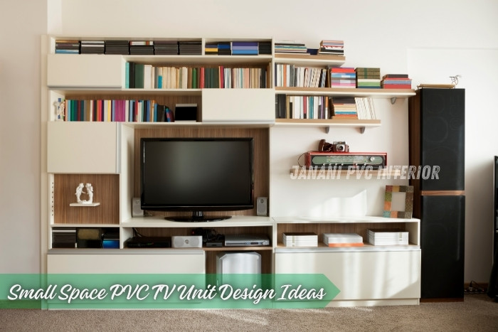 Small Space PVC TV Units: Compact Yet Elegant Solutions 2 Janani PVC Interior in Bengaluru offers customized PVC TV unit designs for compact living spaces